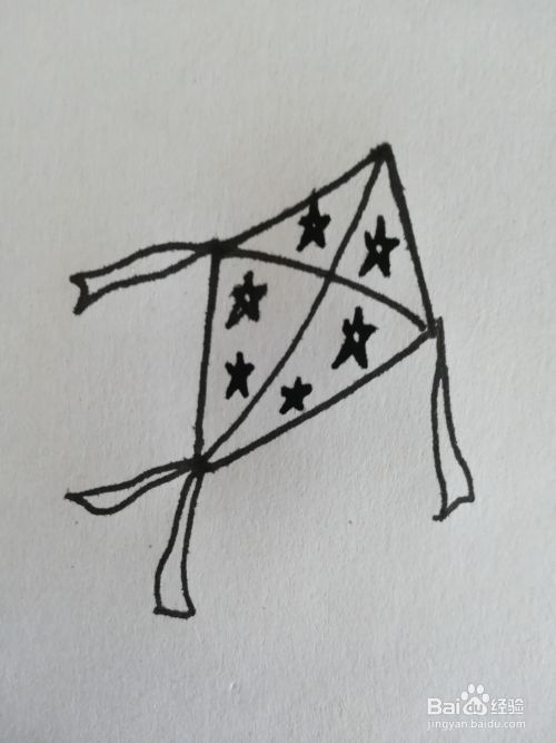 风筝的简笔画怎么画，风筝简笔画