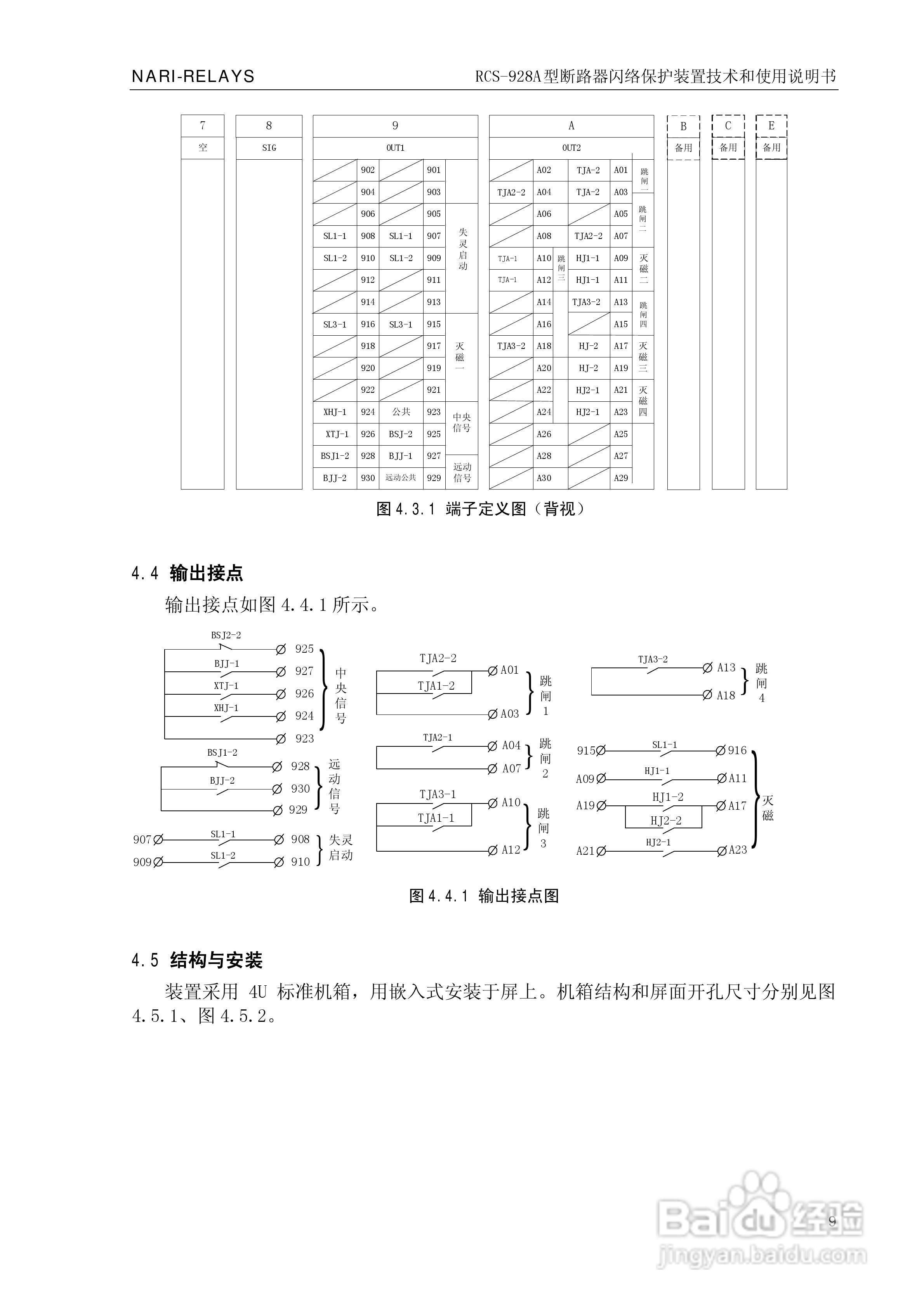 南瑞继保RCS-928A型断路器闪络保护装置使用说明书:[2]