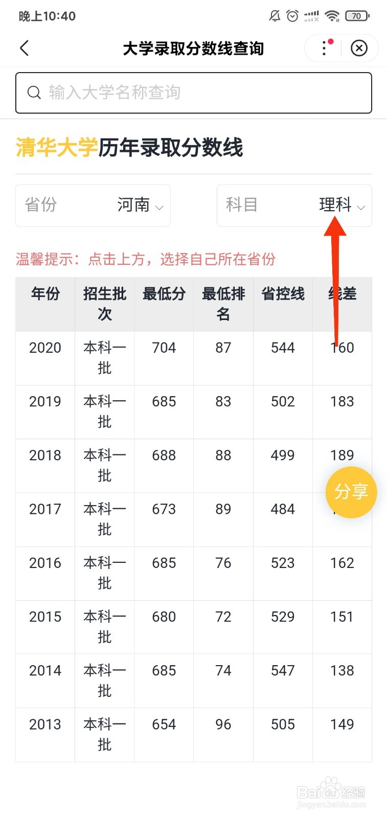 各大学录取分数线是多少