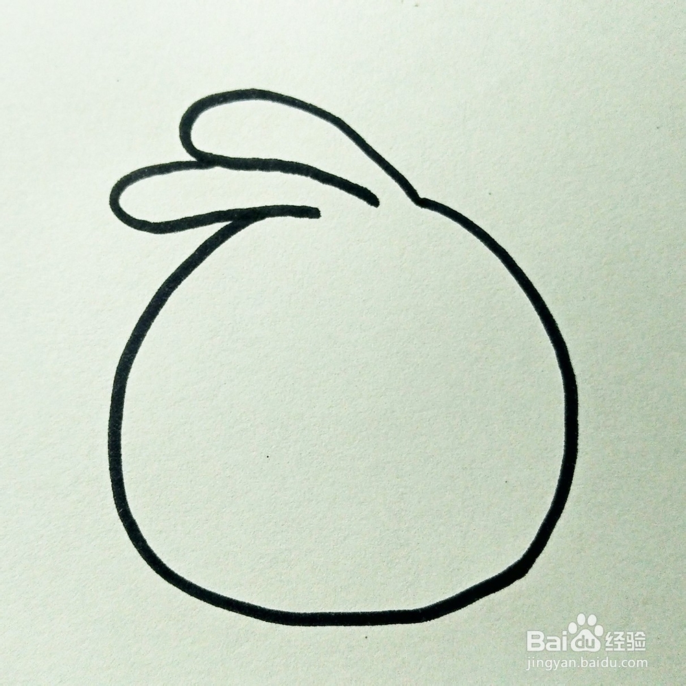 儿童简笔画：愤怒的小鸟