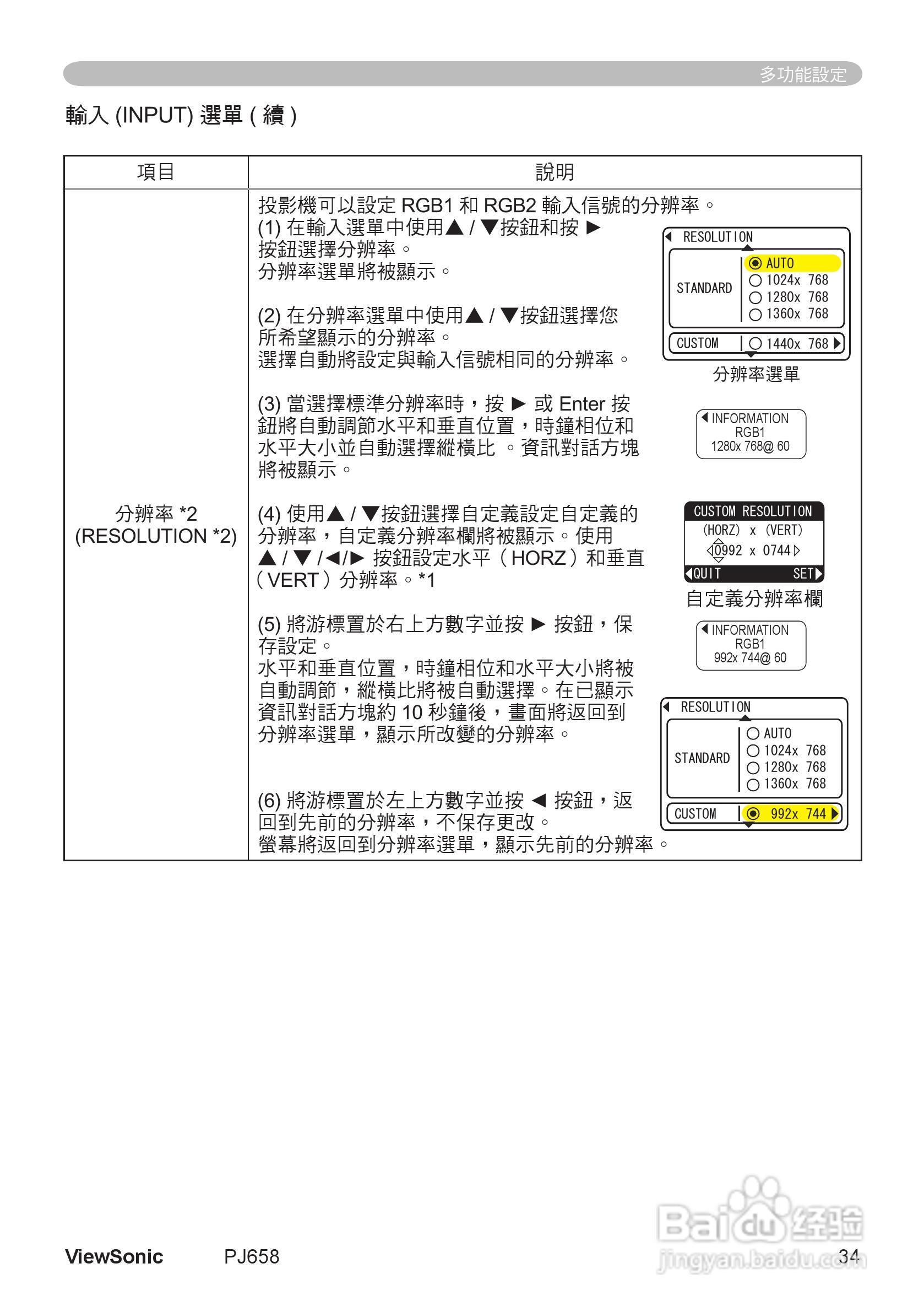 VIEWSONIC PJ658投影机中文说明使用手册:[4]
