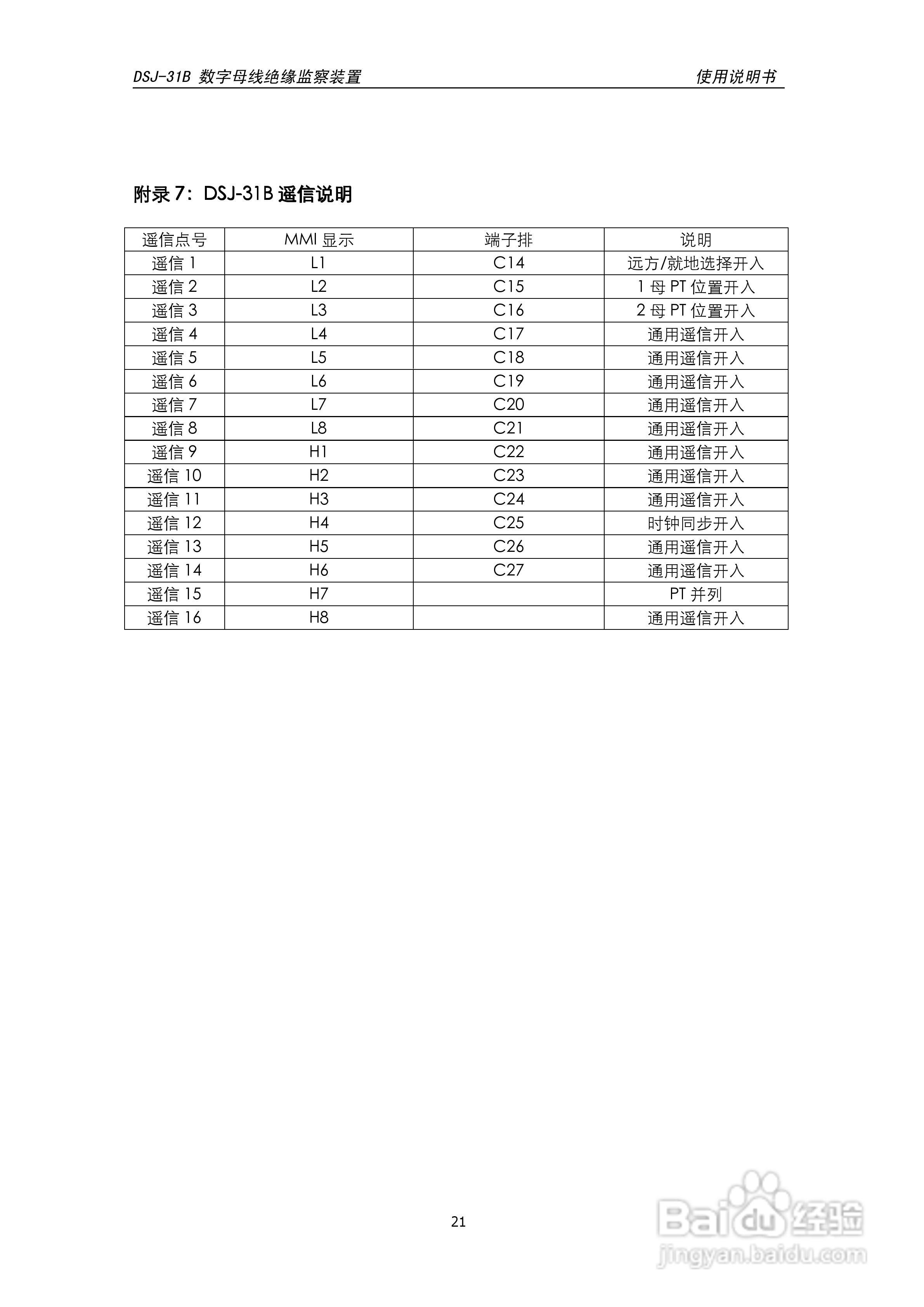 天能DSJ-31B数字母线绝缘监察装置使用说明书:[3]