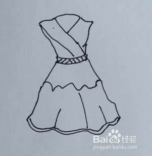简笔画：连衣裙