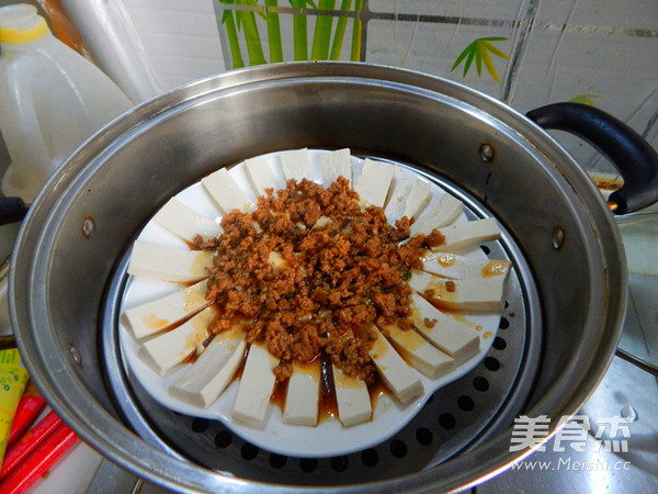 肉末蒸豆腐的做法