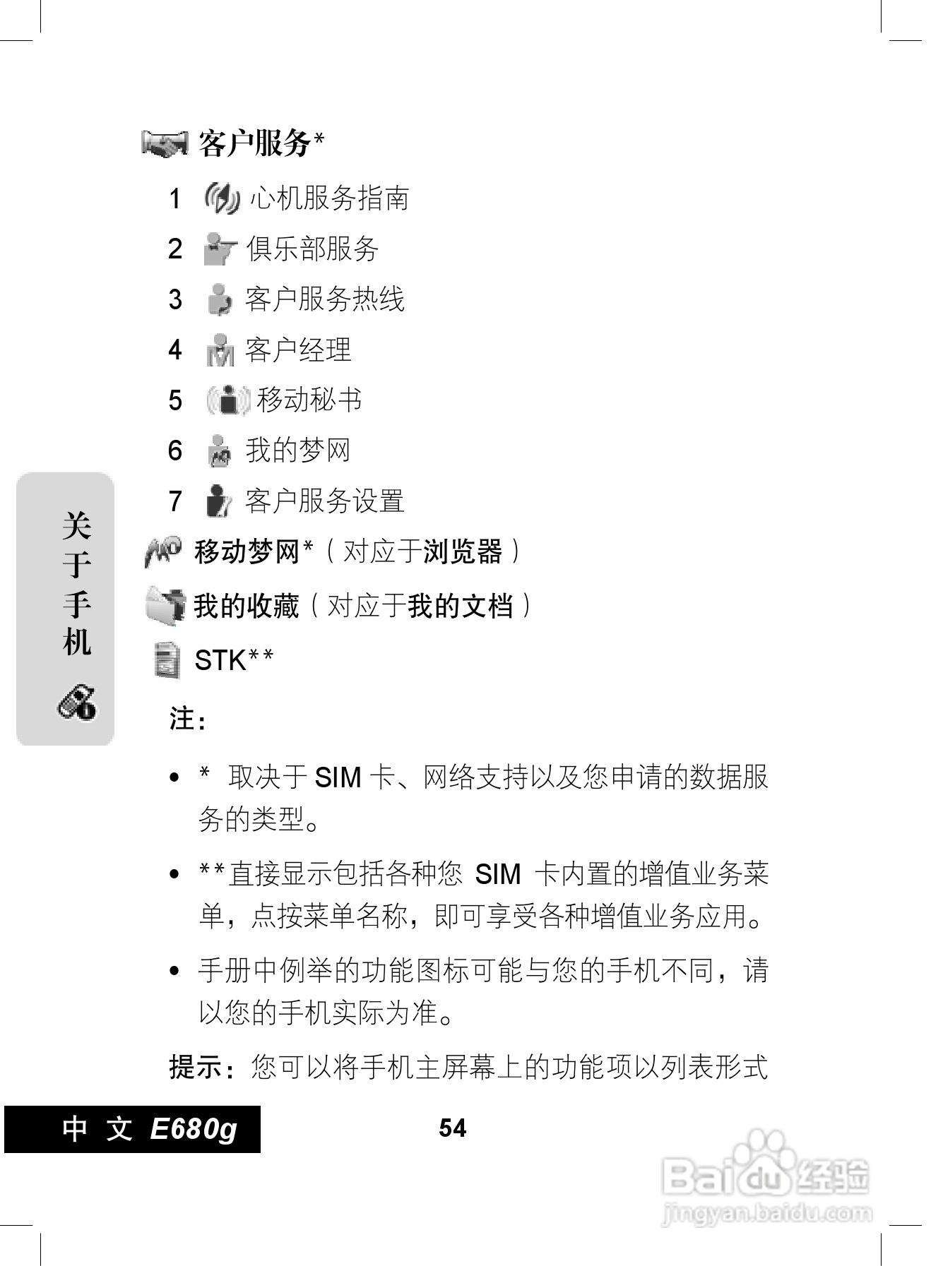 摩托罗拉E680g手机使用说明书:[6]