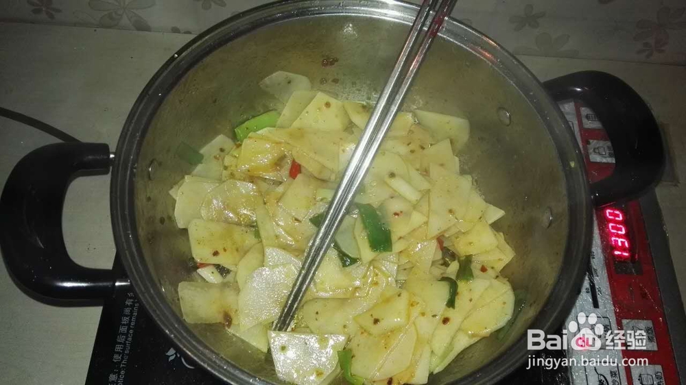 青椒土豆片我的晚餐