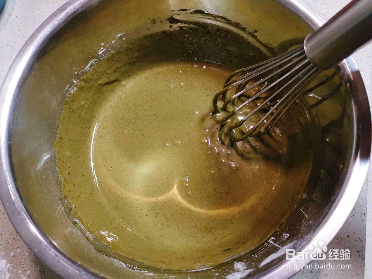 抹茶戚风的做法