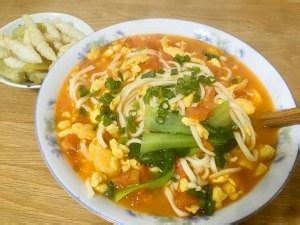 自家蕃茄鸡蛋面