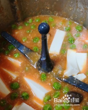 养生食补番茄豌豆白玉羹的做法