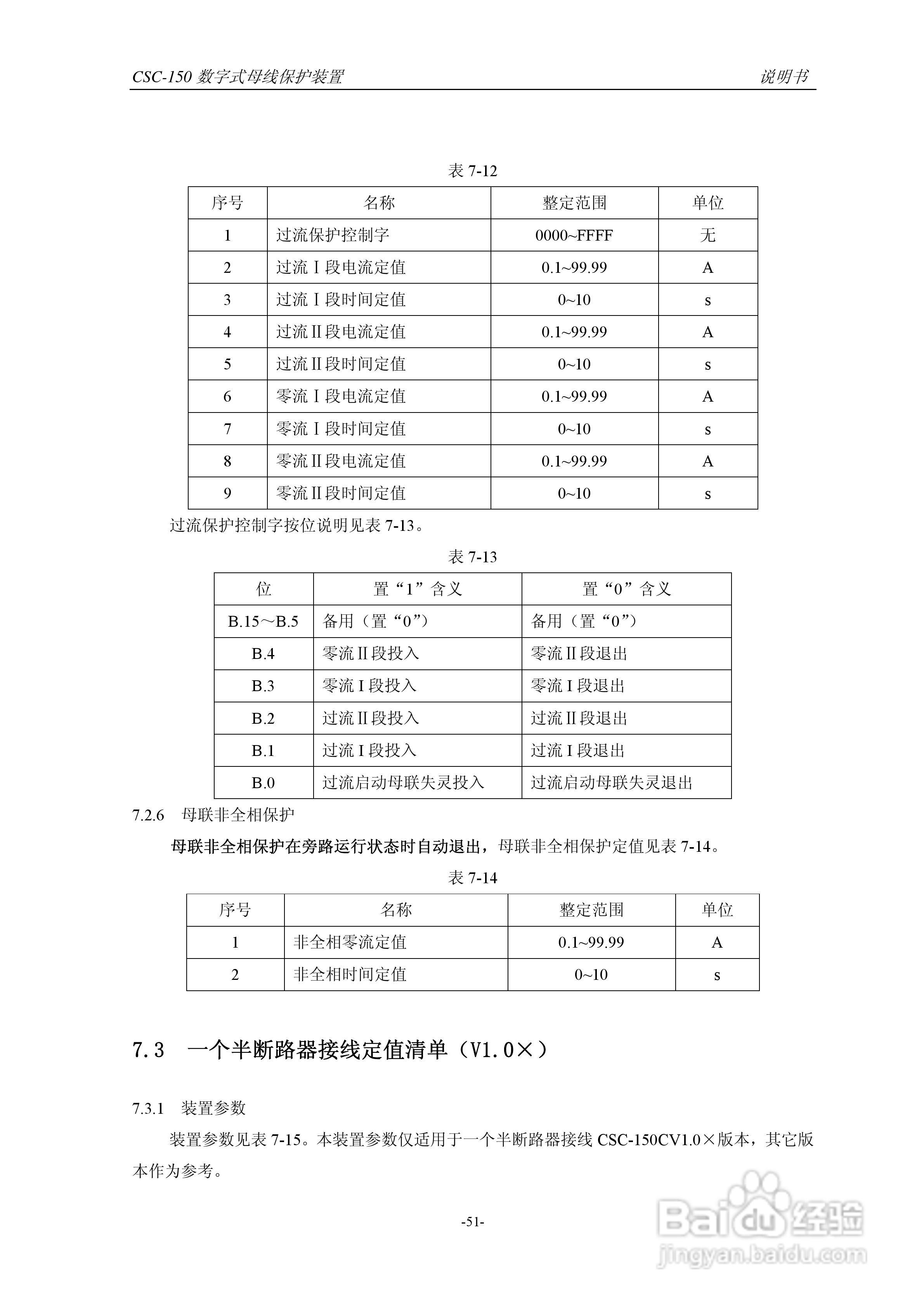 四方CSC-150数字式母线保护装置说明书:[6]