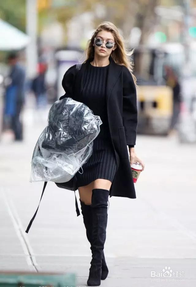 王凯丽:女明星秋冬必备的过膝靴,真的巨显高!