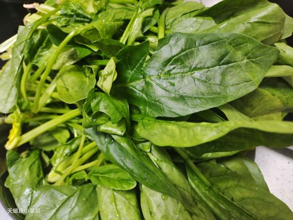 木耳平菇拌菠菜