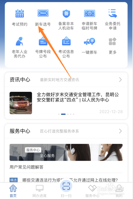 网上如何选车牌号码