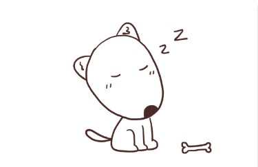 简笔画睡着的小狗怎么画