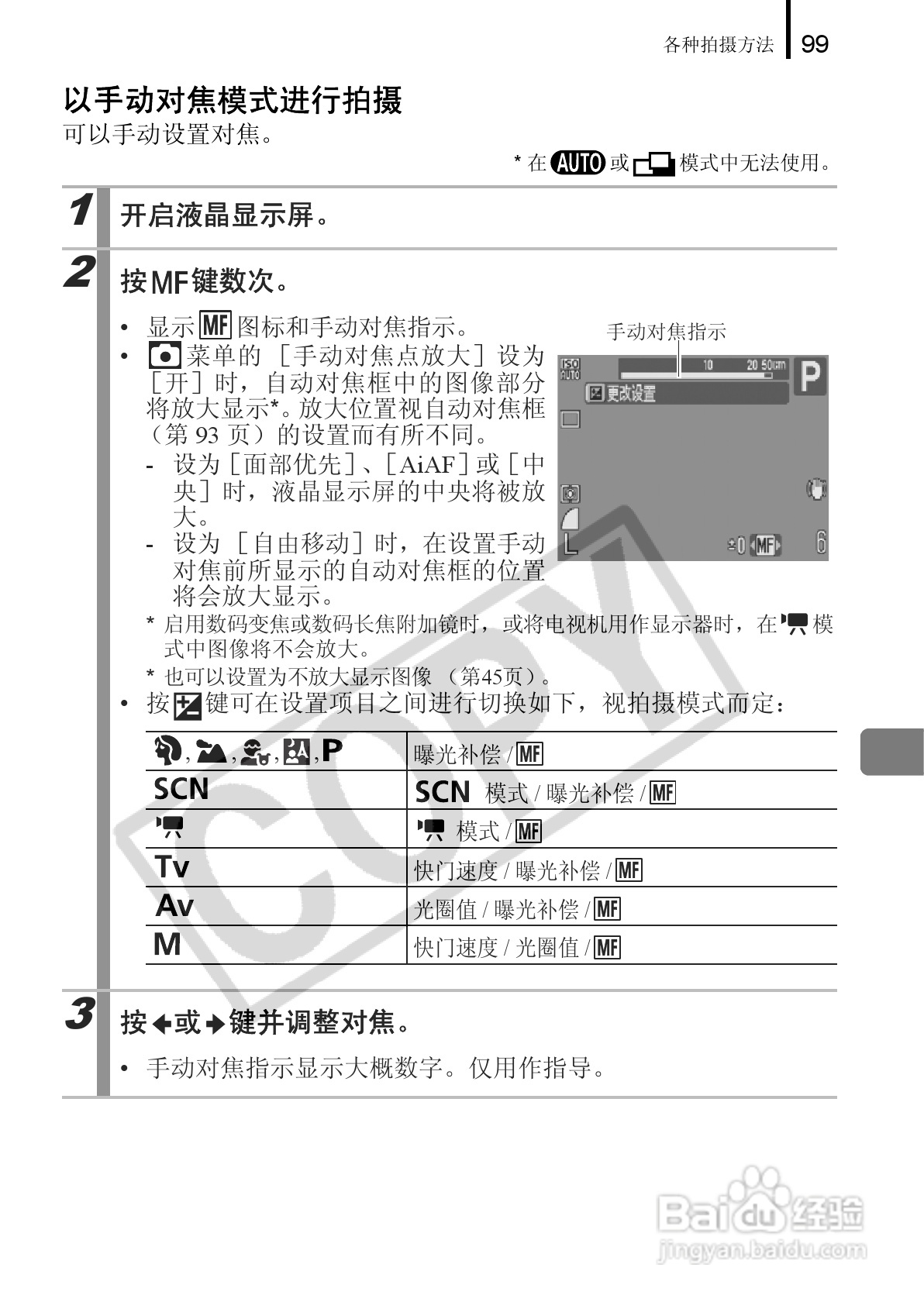 佳能PowerShot A650 IS数码相机使用说明书:[11]