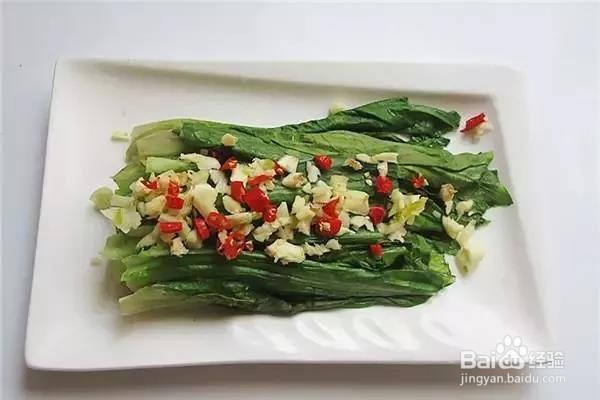 蒜蓉香菇油麦菜