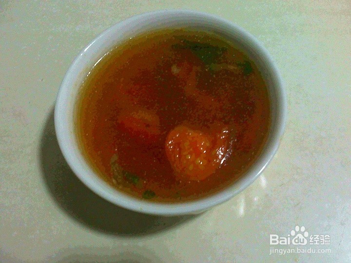 老年人怎样用烩菜锅底做西红柿汤