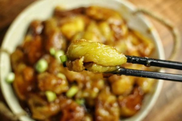 糖醋茄子盖浇饭