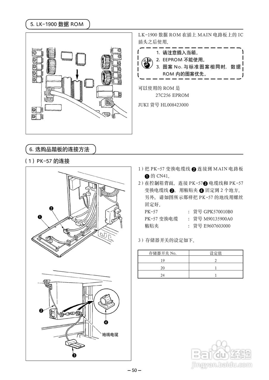 LK-1900A高速电子加固缝纫机使用说明书:[6]