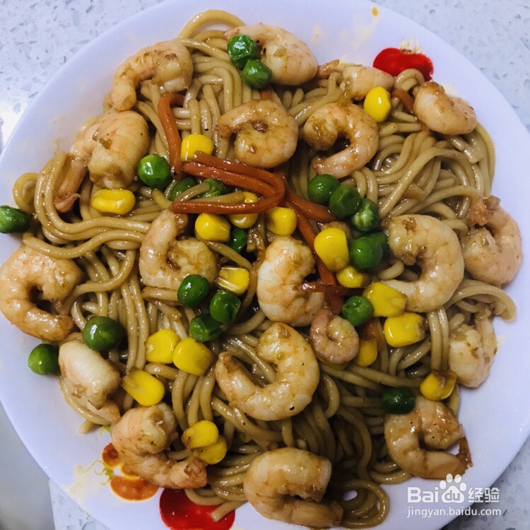 小白也能做鲜虾炒面