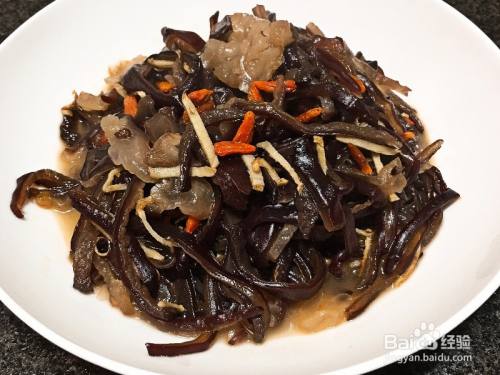 如何做麻油炒黑木耳丝