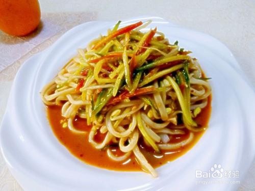 自制芝麻酱凉面的做法