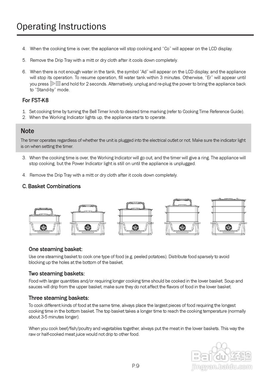 德国宝FST-D7餐盒式多层电蒸锅使用说明书:[1]