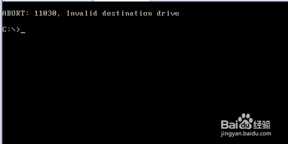 ghost装系统时出现A:\GHOSTERR.TXT错误怎么办