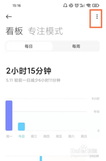 红米K40如何清空当天的屏幕使用时间?