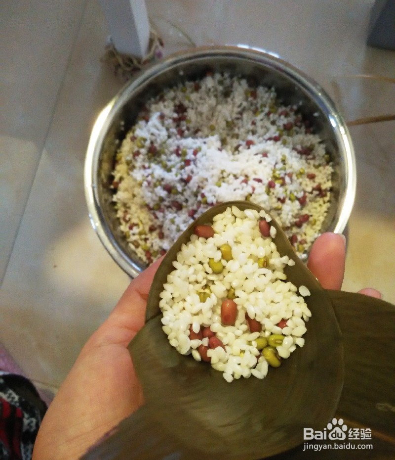 红豆粽子的做法