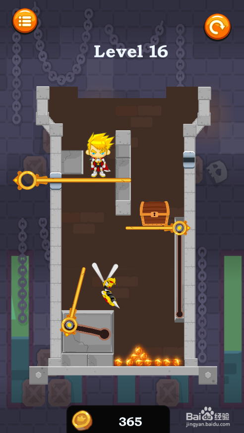 如何通过Caio Hero Rescue的Level 16？