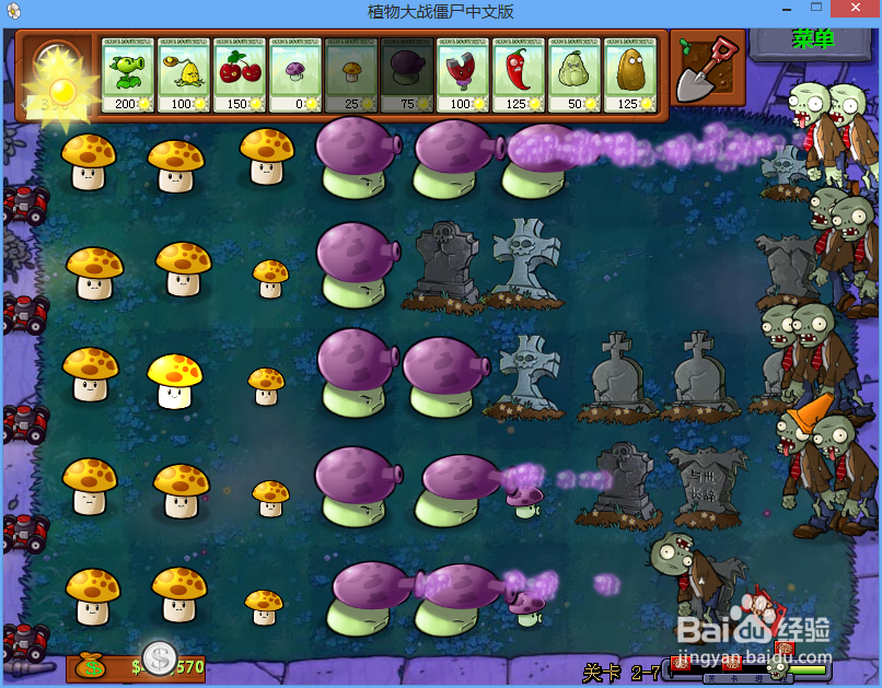 植物大战僵尸二周目Level 2-7图文攻略 Part 5
