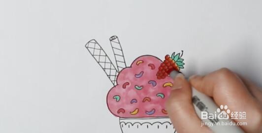 冰淇淋简笔画
