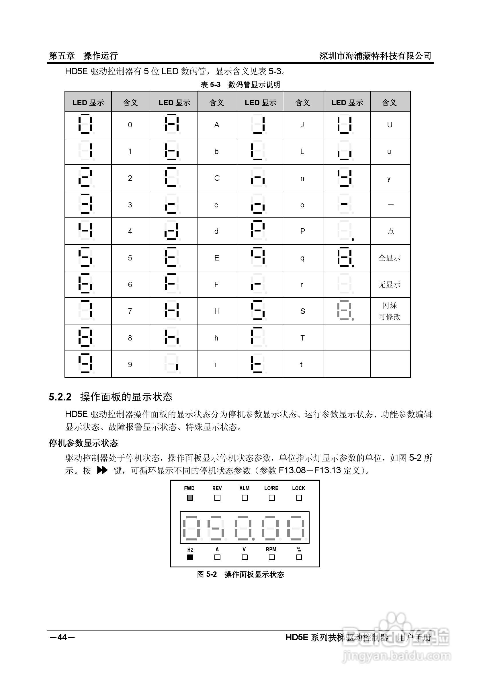海浦蒙特HD5E-4T037扶梯专用驱动控制器用户手册:[6]