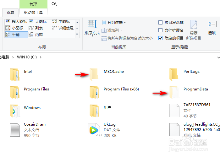 Windows10如何查看电脑隐藏文件夹