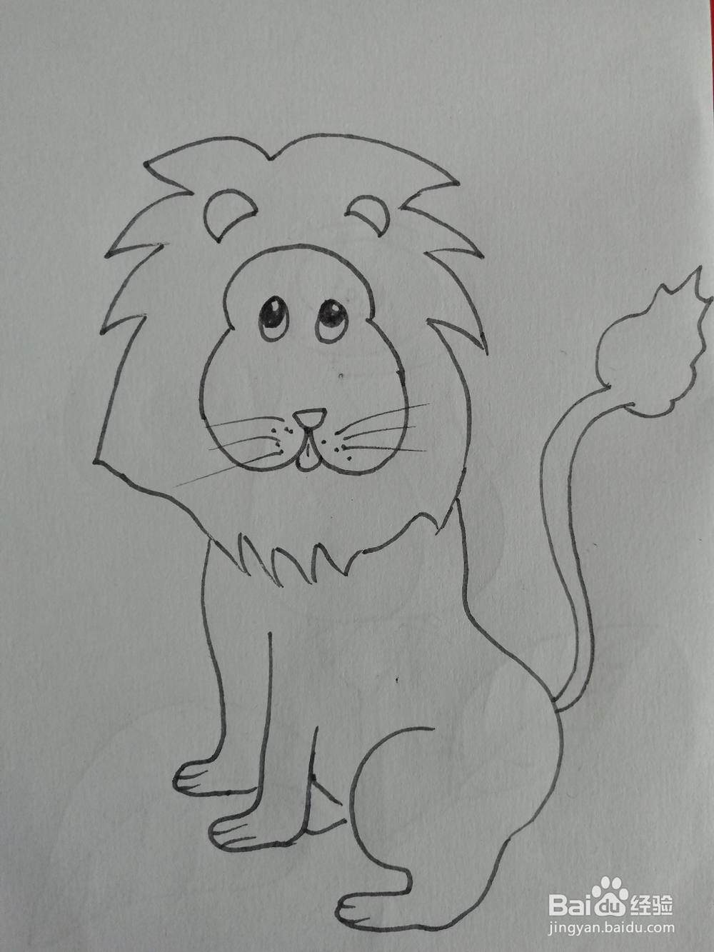 简笔画怎么画狮子