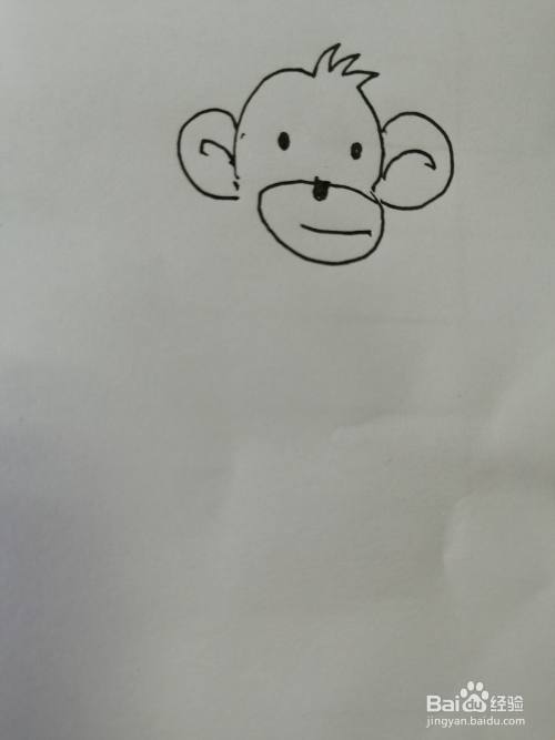 机灵的小猴子怎么画