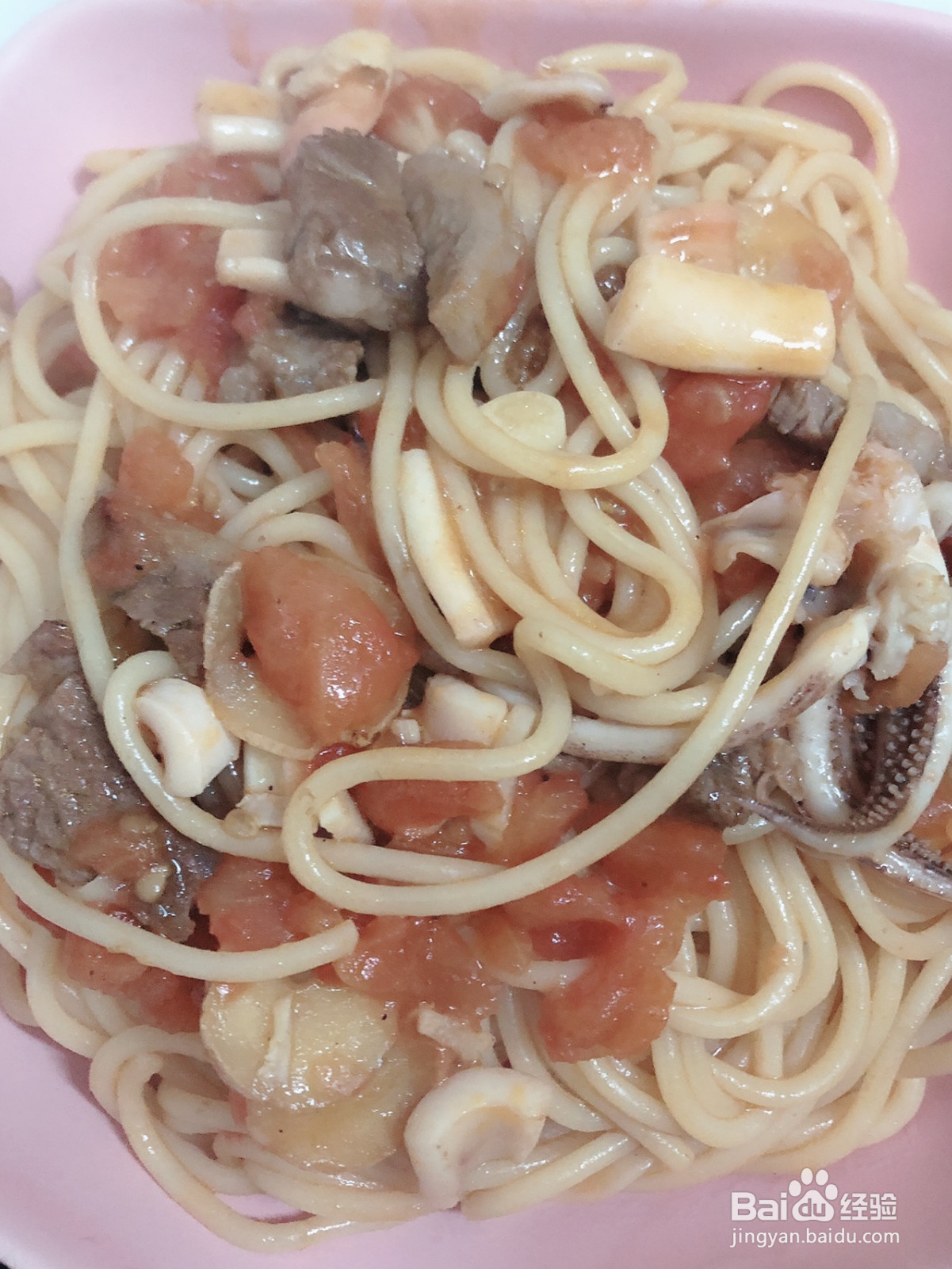 焗海鲜意大利面的做法