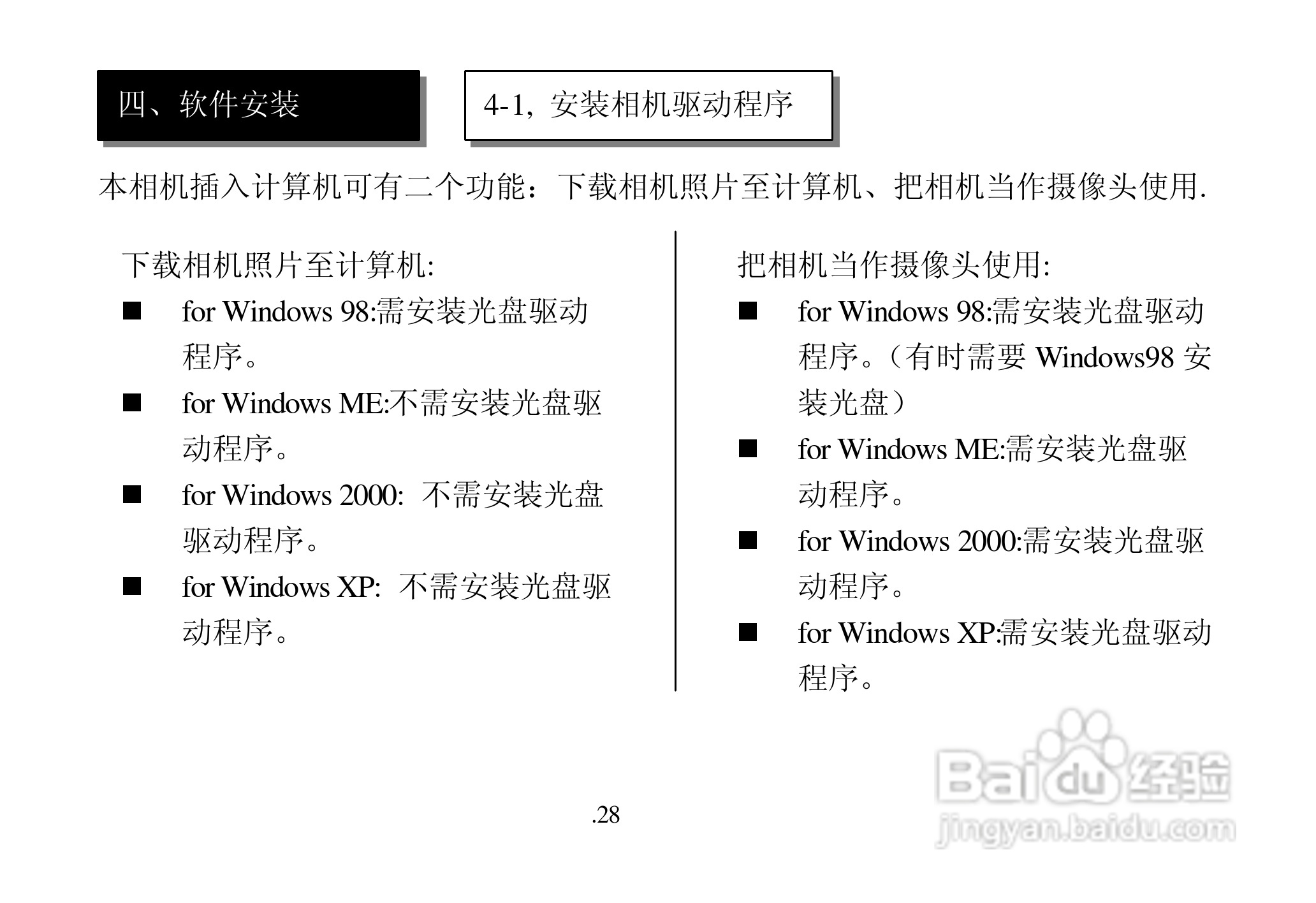 联想数码相机V20C使用说明书:[3]