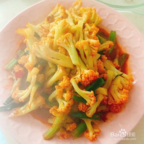 如何素炒菜花