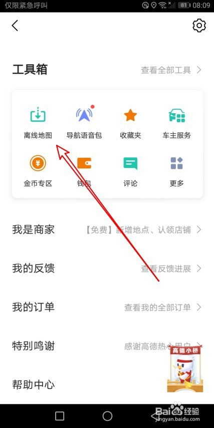 高德地图导航时离线地图优先在哪里设置