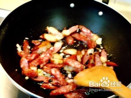 杭椒豆豉炒腊味