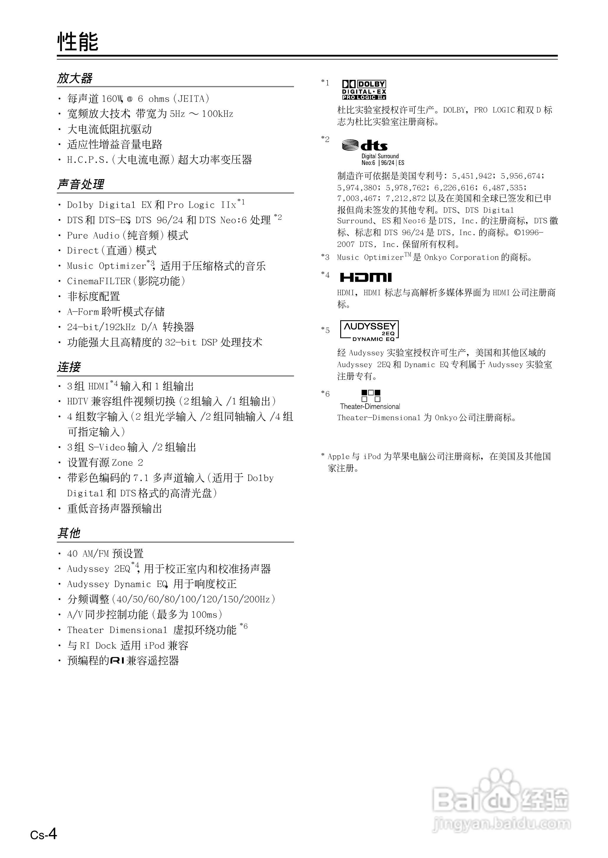 ONKYO TX-SR506AV接收机使用手册:[1]