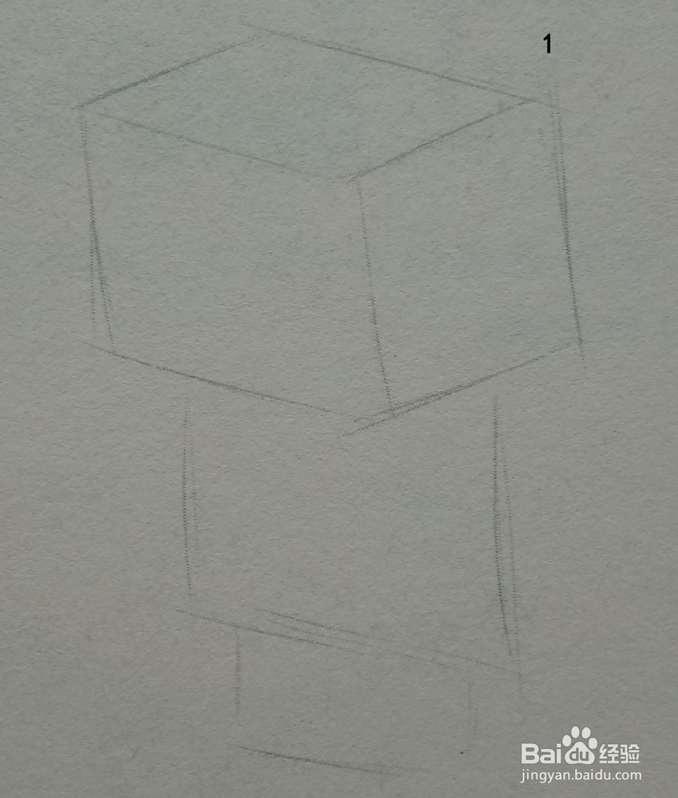素描画:纸盒公仔的画法