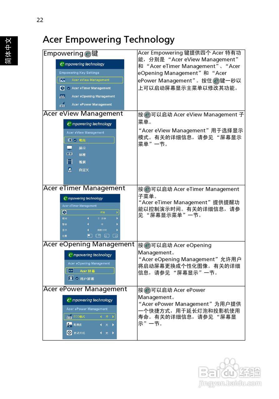Acer P7203投影机使用说明书:[4]