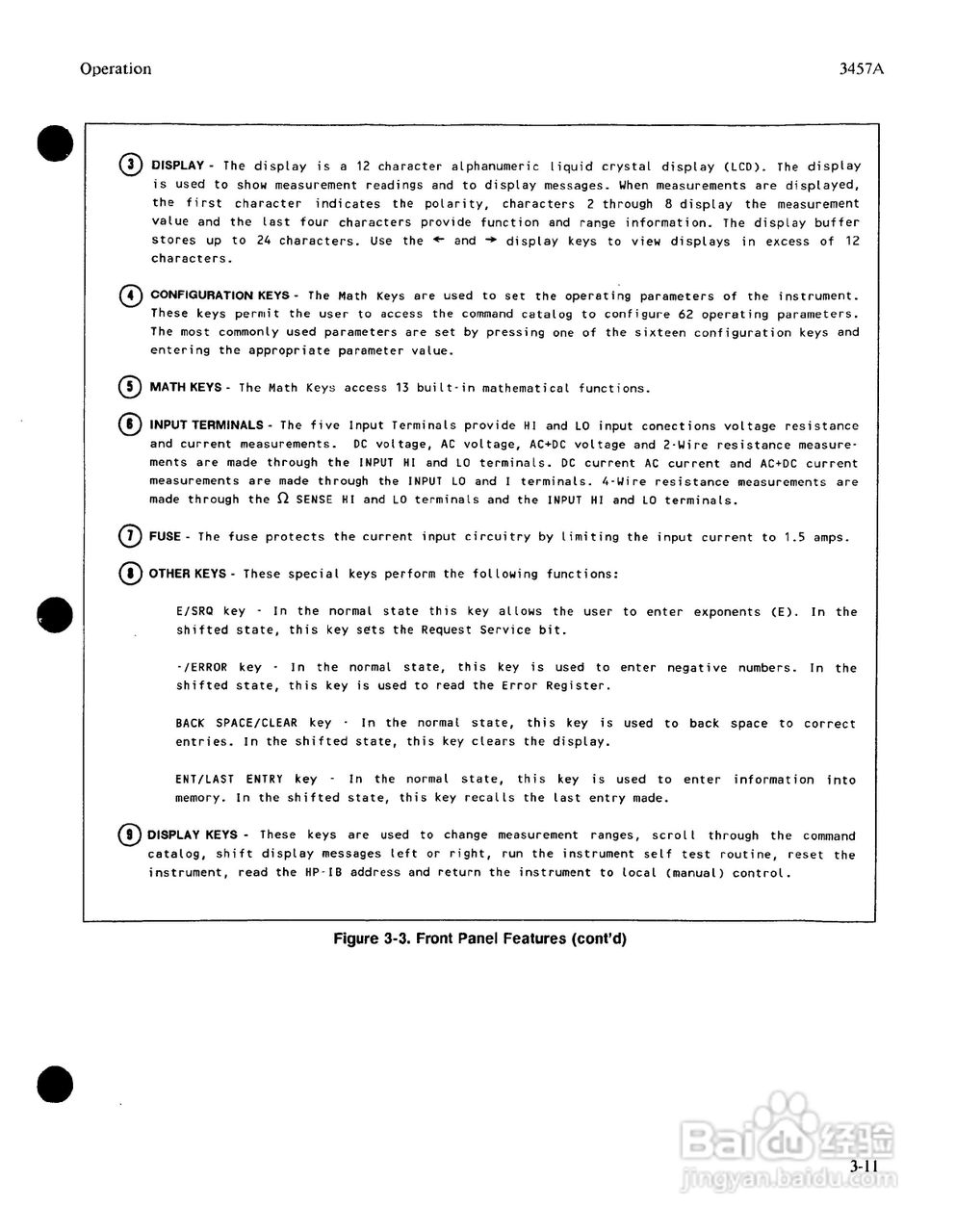 HP 3457A 万用表用户使用手册:[6]