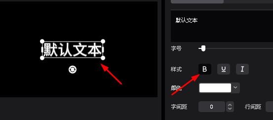 剪映专业版默认文本如何加粗