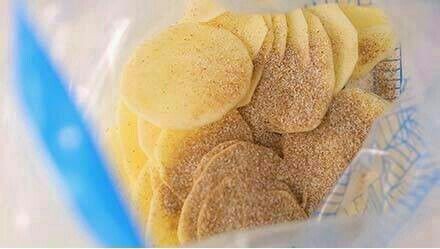 用微波炉自制薯片