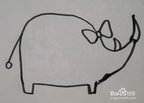 小犀牛的画法 小犀牛的简笔画