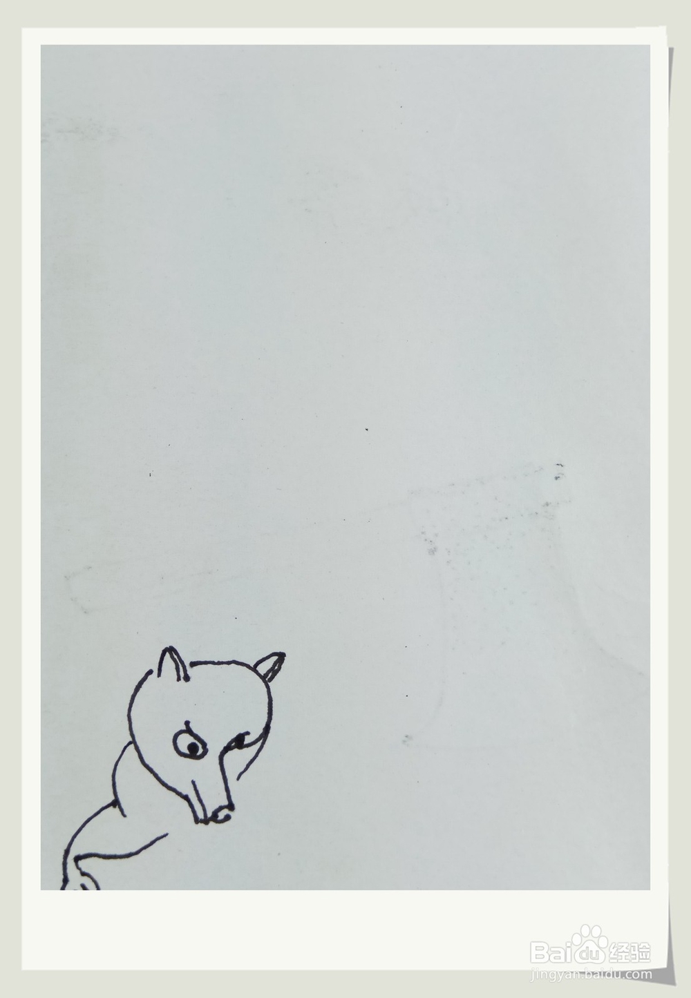 怎样画钢笔画“狼”